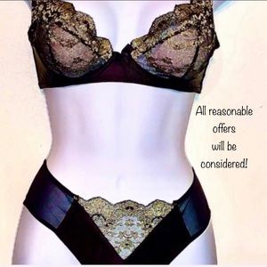 Bondage Balconette & Lace Style Set by Bordelle Bordelle Platinum Collection